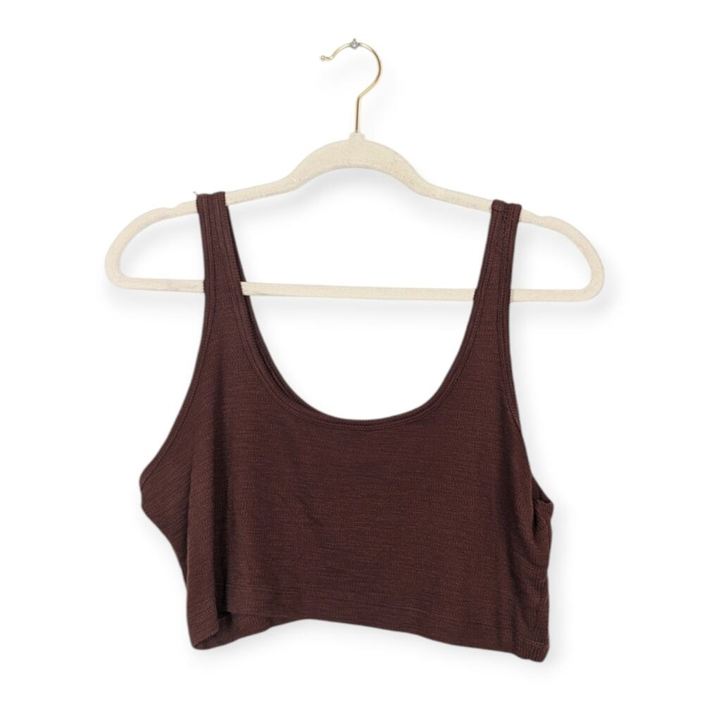 BP Nordstrom Brown Cropped Tank Top Size XL